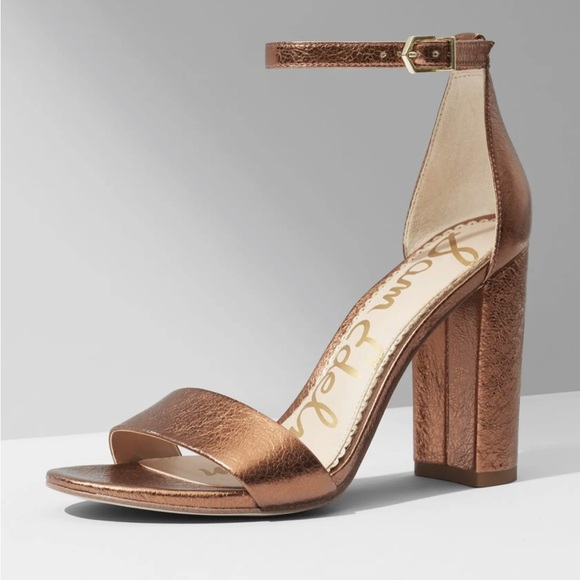 Sam Edelman Yaro Soft Pink Heeled Sandals - Size 8 1/2 Wide - Picture 2 of 10